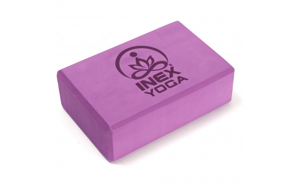 Блок для йоги 23x15x7см Inex EVA Yoga Block 3" YGBK3-PL сливовый 600_380