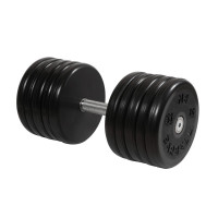 Гантель классик MB Barbell с вращающейся ручкой 53 кг MB-FdbEM-B53