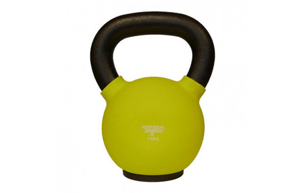 Обрезиненная гиря 14 кг Perform Better Neoprene Kettlebell 8937 салатовый 600_380