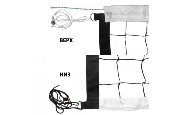 Сетка волейбольная нить 3,5мм профессиональная,трос кевларовый ФСИ FS-V-№8 черный 600_380
