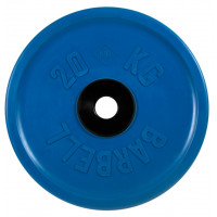 Диск олимпийский d51мм евро-классик MB Barbell MB-PltCE-20 20 кг синий