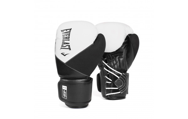 Перчатки тренировочные Everlast Protex PU 12oz P00003365 белый\черный 600_380