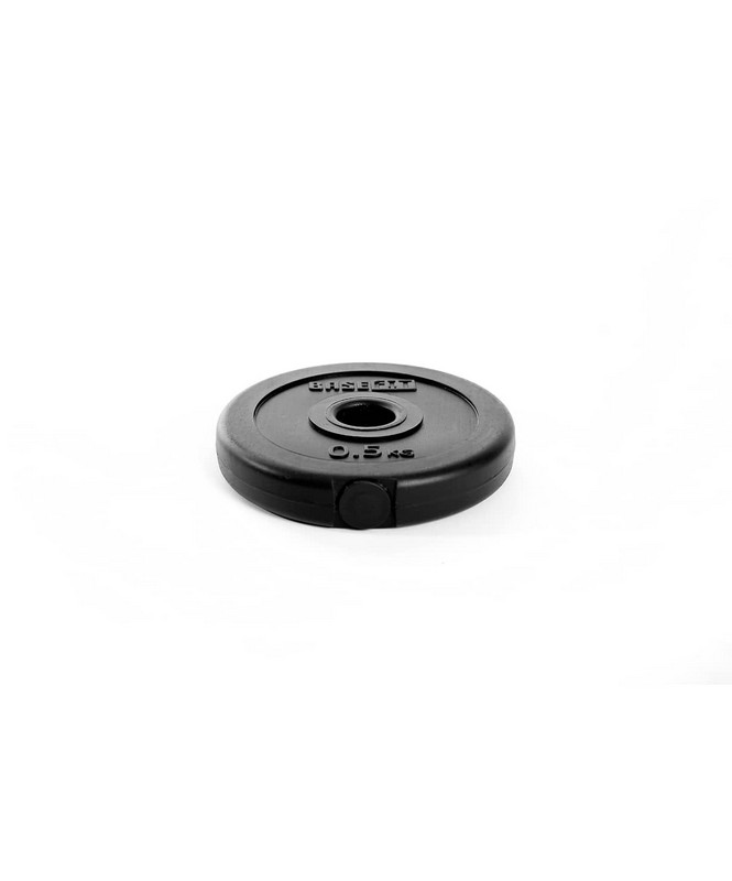 Диск пластиковый 0,5 кг, d26 мм BaseFit BB-203 черный 665_800