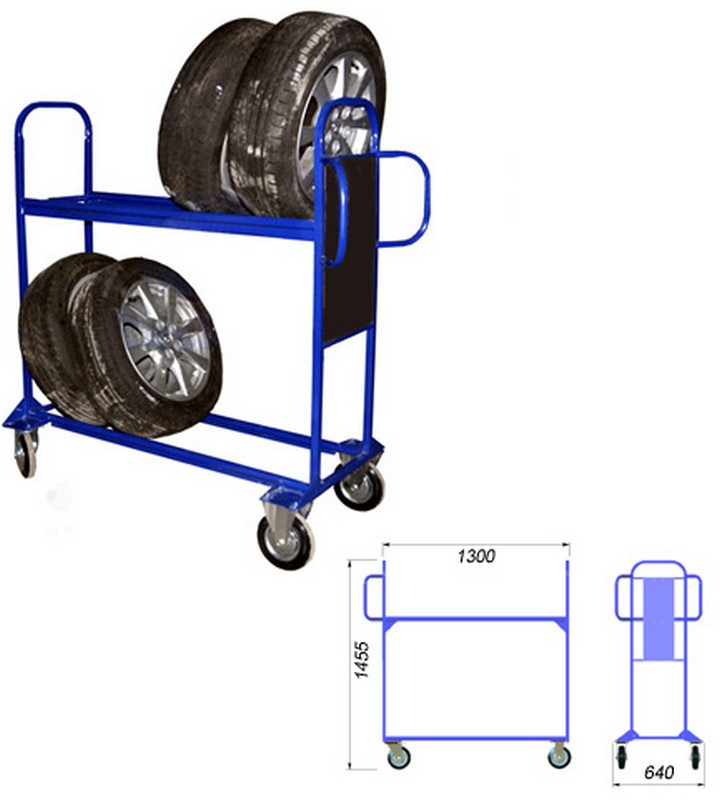 Мобильный стеллаж для автомобильных колес Hercules 4417 725_800