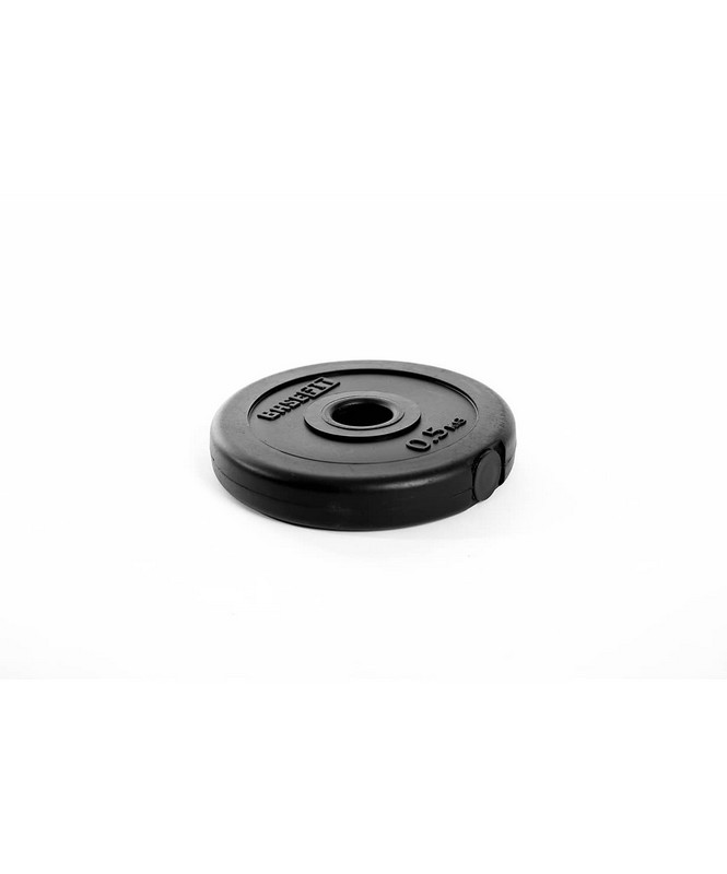 Диск пластиковый 0,5 кг, d26 мм BaseFit BB-203 черный 665_800